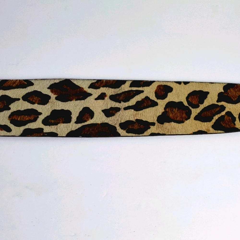 B-Low the Belt Wide Ponyhair Waist Leather Belt L - Picture 11 of 11